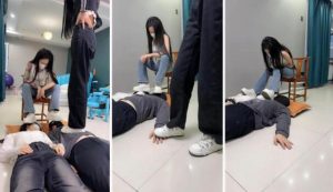 【精神小妹】超暴力双学生S-霸凌情侣奴奴下奴-97LZTD-97933