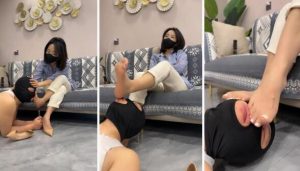 【辣姐】磕头求虐转胯狗爬丝袜脚诱惑高跟踩乳-97LZTD-97958