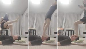 【丫丫】全体重踩踏裸足踩狗脸深喉-97LZTD-98060