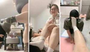 【欣欣子】新人S-短靴白袜掐乳插嘴恋足舔-97LZTD-98076