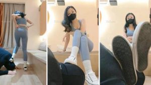 【稚惜】瑜伽女神-狗嘴洗白棉袜-97LZTD-98197