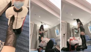 【月影儿】兔女郎S-耳光掐乳捆绑鞭打长靴踩狗头-97LZTD-98228