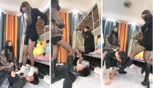 【尤物大大】女生宿舍调-胯下辱人体擦鞋器喝漱口水【双视角版】 -97LZTD-98251
