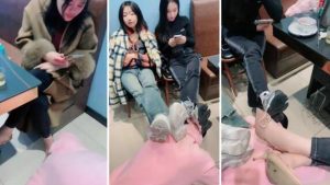【滢S】饭店公开处刑-鞋底脚踩喂食垃圾桶套头-97LZTD-98263