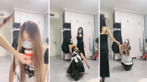 【小雅老师】女仆母畜-当脚垫狗爬羞辱喂食【双视角版】-97LZTD-98289