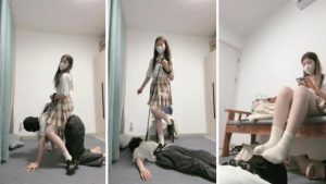 【樱子大人】JK萝莉-皮鞋白袜踩转胯骑马坐脸窒息白袜蹂躏脸-97LZTD-98359