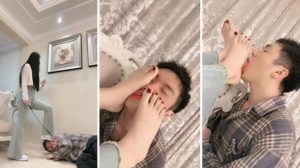 【桃幼幼】狂舔休闲板鞋踢踹虐打近距离恋足舔【完整版】 -97LZTD-98419