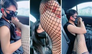 【紫琳】车上调狗-网袜美足诱惑-97LZTD-98422