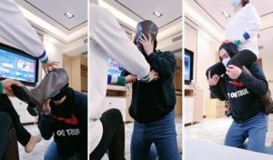 【芊兮殿下】舔鞋揪耳朵骑马耳光转胯闻脚闻靴子全体重踩踏-97LZTD-98464