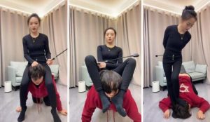 【素人挖掘机】sp长靴碾压狗爪胯下乳吃原味棉袜坐脸窒息-97LZTD-98466