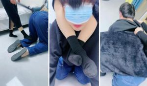 【薯条】双S-逛街后超臭鞋子黑棉袜辱-97LZTD-98470
