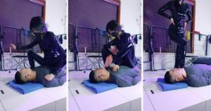 【诗琪】皮衣女神调-踩踏抽耳光磕头-97LZTD-98491
