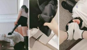 【妮蔻】重度sp长靴碾压踩清理脏鞋底强制闻鞋闻袜-97LZTD-98561