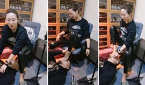 【女王菲主】掐乳妻主臭脚狠虐绿帽-97LZTD-98566