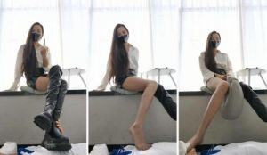 【皮皮】肉丝长靴ol女神老师教育学生汪-97LZTD-98623