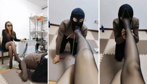 【平凡】骑马鞭打跪舔黑丝高跟清理脚趾关狗笼-97LZTD-98627