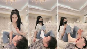 【桃幼幼】家奴驯养记-小白鞋白袜踩藤条抽揪耳朵耳光-97LZTD-98678