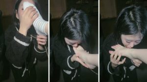 【甜野大王】小三母狗-户外处刑-赏赐闻白袜-97LZTD-98686