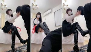 【优里】高跟长靴踩虐掐乳提档口水吐脸-97LZTD-98706