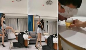【皮皮】抽耳光鞋尖插嘴提档鞭打揪耳朵喝圣水-97LZTD-98753