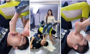 【麋鹿银儿】舔地板喂食吃口水鞭打踩狗爪全体重踩-97LZTD-98875