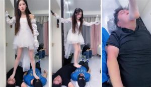 【麋鹿银儿】白富美公主S-骑马爬行耳光碾压狗爪跳踩-97LZTD-98887