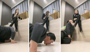 【魅儿】跪爬狗伺候主人用餐-97LZTD-98923