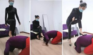 【凌儿女神】新年第一鞭-重度鞭打狗爪子踩出血 -97LZTD-98966
