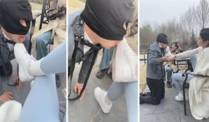 【沅芷大人】双S-室内骑马腿绞sp户外踩踏舔脏鞋底【双视角】-97LZTD-99005