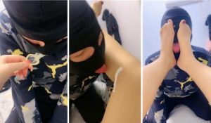 【伊兮夫妻】绿帽奴清理黑丝高跟舔腋下-97LZTD-99015