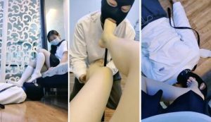 【汀兰大人】学生主S-小白鞋白袜虐踩踏鞭打臭脚捂脸【完整版】-97LZTD-99020