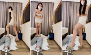 【陈甜女帝】高跟+短靴全体重踩狗-97LZTD-99075