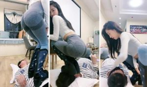 【双胞胎木木】瑜伽裤马靴S高强度体罚-97LZTD-99107