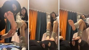 【甜恬】闻舔学姐S的超臭棉袜脚-97LZTD-99151