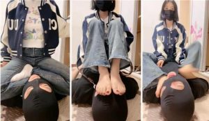 【海绵大大】运动鞋全体重踩物化坐垫骑脖胯下辱掐脖窒息-97LZTD-99163