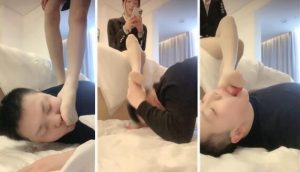 【妲己酱】大学生S-抽耳光清理高帮帆布鞋肉丝踩踏-97LZTD-99198