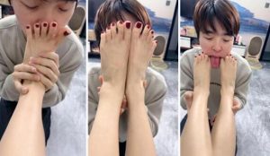 【冰冰】小奶狗裸足狂舔清理脚趾缝深喉-97LZTD-99207