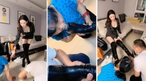【艾琳175】首调夫妻狗-赏赐圣水鞭打清理脏鞋骑脖踩踏闻白袜-97LZTD-99418