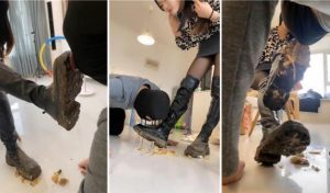 【Esse殿下】爬山后超脏泥巴长靴踩踏喂食-97LZTD-99420