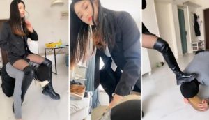 【Esse殿下】多双脏臭鞋-强制闻鞋人体擦鞋器骑马-97LZTD-99422