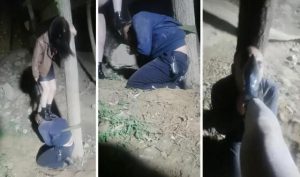 【芭蕾小妈】户外虐跟踪狂-捆绑树上暴揍【双视角版】-97LZTD-99455