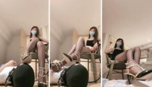 【樱子大人】高跟鞋崇拜口水脏鞋底混合喂食插嘴踩踏提档-97LZTD-99510
