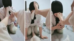 【女神mio】吮吸脚趾缝迷恋白棉袜狂舔-97LZTD-99598
