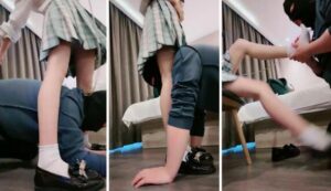 【羌爷】JK学生主-皮鞋白袜踩虐-97LZTD-99763