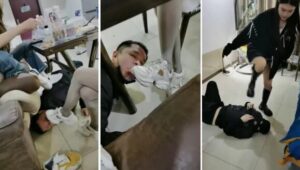 【文文文文】多S群调踢踹暴揍桌底舔脏鞋腿绞窒息【双视角版】-97LZTD-99796