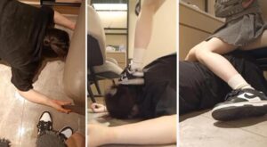 【小哈宝】脏泥靴底碾手强迫女慕舔踩喂食-97LZTD-99797