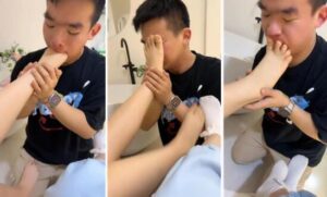 【鱼妤大人】双S-狂闻狂舔白袜裸足踩踏清理脏鞋底-97LZTD-99802