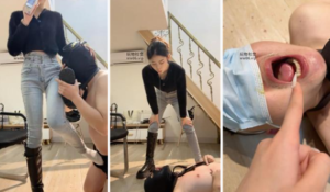 【UUs】揪耳朵掐乳长靴跳踩闻舔白袜喂口水-97LZTD-115938.7z