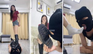【凹凸曼】长靴捂了一天的白袜辱狗-97LZTD-146029
