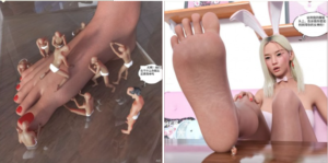 【动漫恋足调教】女巫缩小直播渺小人类充当直播玩具 -97LZTD-146877